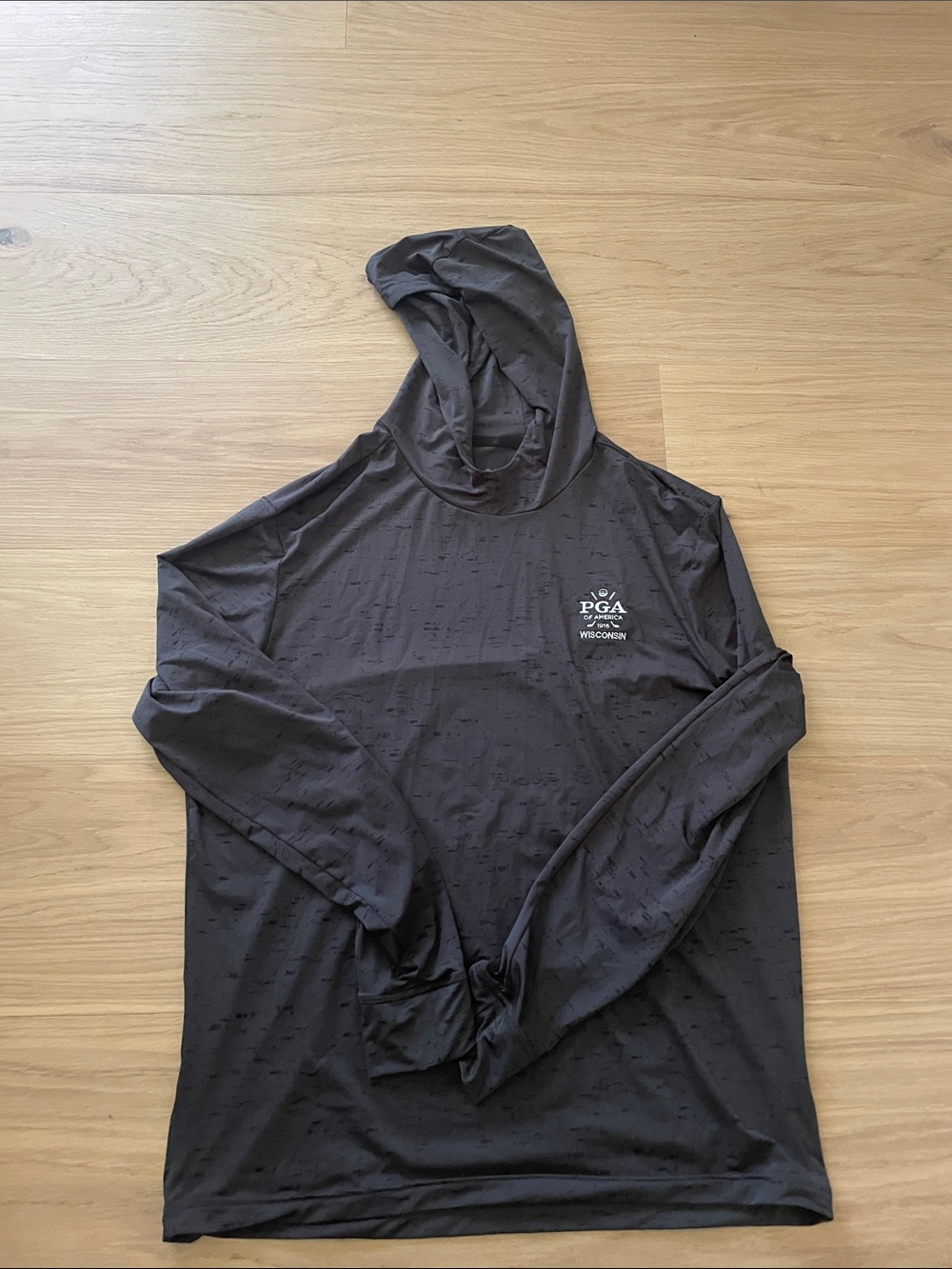 adidas Black Hooded Long-Sleeve Performance Shirt